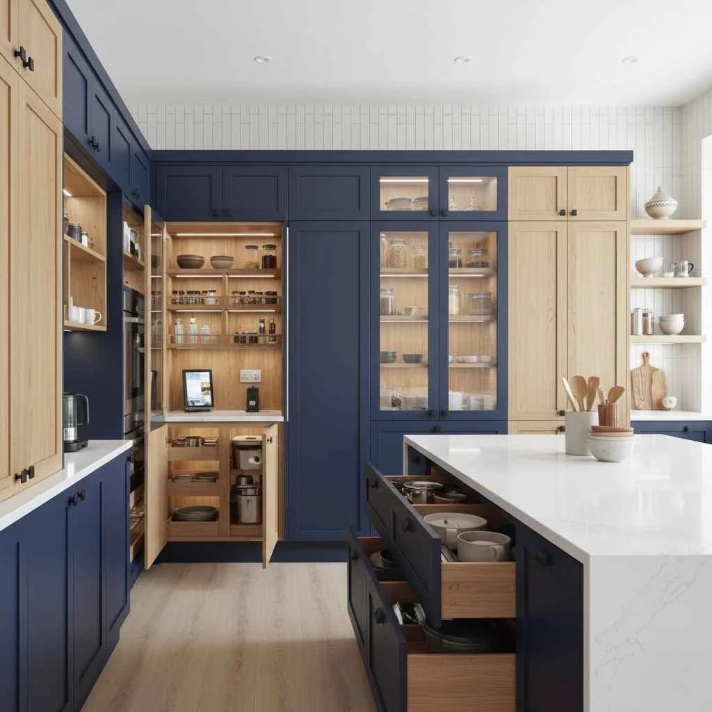  custom kitchen cabinets and storage solutions